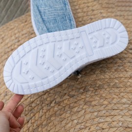 Women's Solid Color Comfort Loafers, Soft Sole Lightweight Flat Walking Shoes, Comfort Low-top Daily Footwear